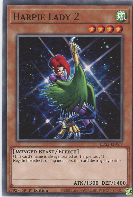 LDS2-EN069 - Harpie Lady 2 - Common - Effect Monster - Legendary Duelists Season 2