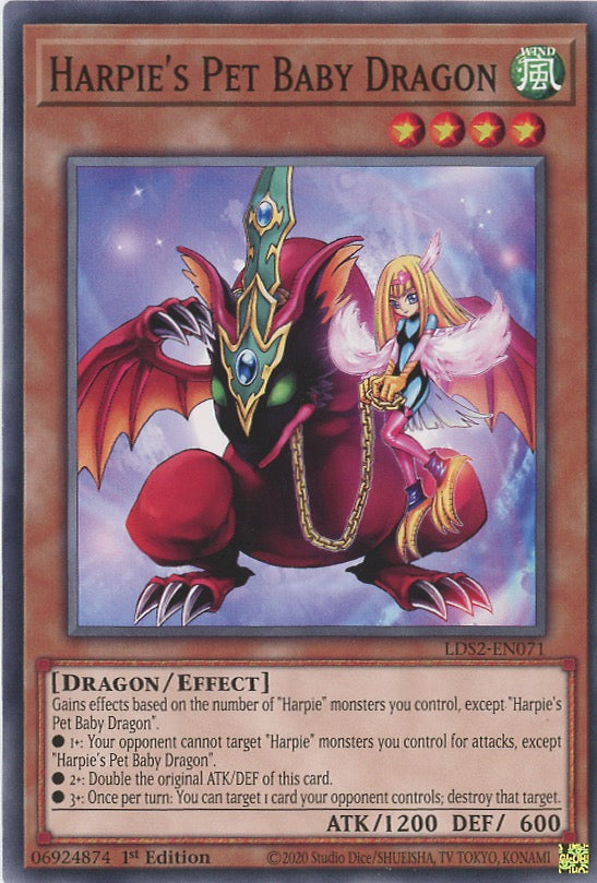 LDS2-EN071 - Harpie's Pet Baby Dragon - Common - Effect Monster - Legendary Duelists Season 2