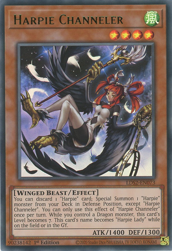 LDS2-EN073 - Harpie Channeler - Green Ultra Rare - Effect Monster - Legendary Duelists Season 2