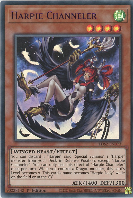 LDS2-EN073 - Harpie Channeler - Purple Ultra Rare - Effect Monster - Legendary Duelists Season 2