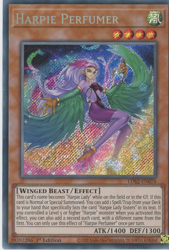 LDS2-EN076 - Harpie Perfumer - Secret Rare - Effect Monster - Legendary Duelists Season 2