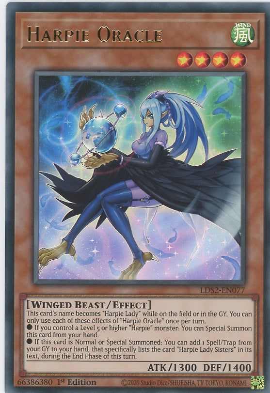 LDS2-EN077 - Harpie Oracle - Ultra Rare - Effect Monster - Legendary Duelists Season 2