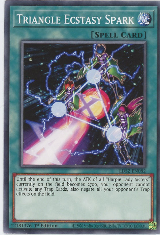 LDS2-EN082 - Triangle Ecstasy Spark - Common - Normal Spell - Legendary Duelists Season 2