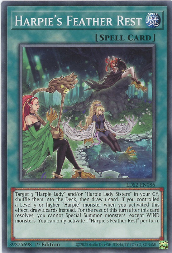 LDS2-EN086 - Harpie's Feather Rest - Common - Normal Spell - Legendary Duelists Season 2