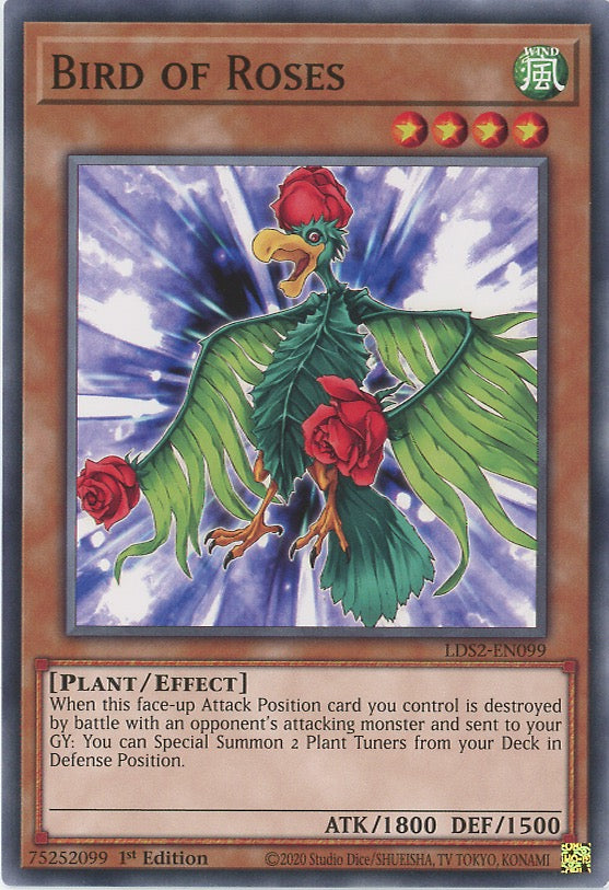 LDS2-EN099 - Bird of Roses - Common - Effect Monster - Legendary Duelists Season 2