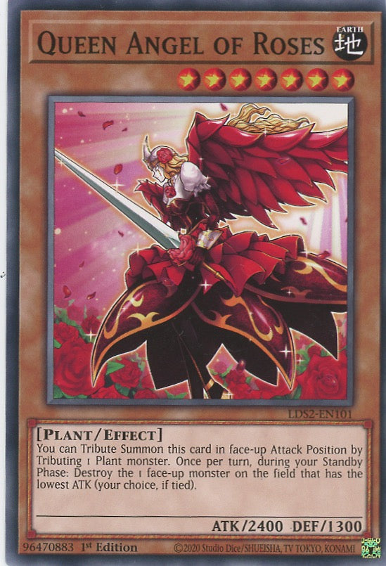 LDS2-EN101 - Queen Angel of Roses - Common - Effect Monster - Legendary Duelists Season 2