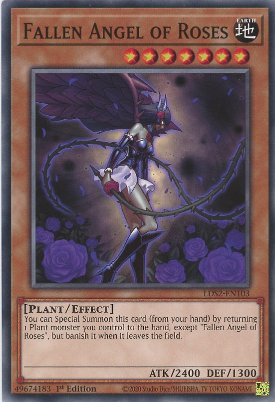 LDS2-EN103 - Fallen Angel of Roses - Common - Effect Monster - Legendary Duelists Season 2