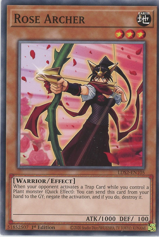 LDS2-EN105 - Rose Archer - Common - Effect Monster - Legendary Duelists Season 2