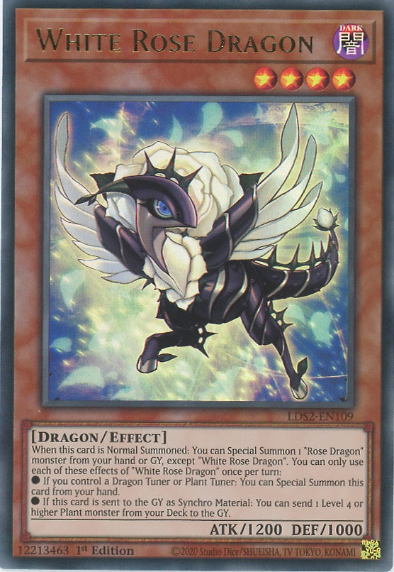 LDS2-EN109 - White Rose Dragon - Ultra Rare - Effect Monster - Legendary Duelists Season 2