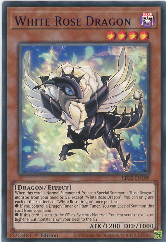 LDS2-EN109 - White Rose Dragon - Blue Ultra Rare - Effect Monster - Legendary Duelists Season 2