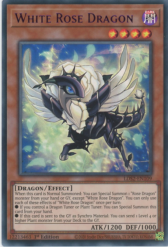 LDS2-EN109 - White Rose Dragon - Purple Ultra Rare - Effect Monster - Legendary Duelists Season 2