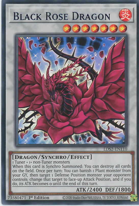 LDS2-EN110 - Black Rose Dragon - Blue Ultra Rare - Effect Synchro Monster - Legendary Duelists Season 2