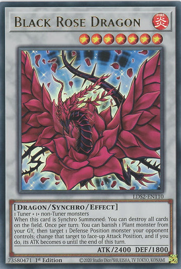 LDS2-EN110 - Black Rose Dragon (Green) - Ultra Rare - Legendary Duelists: Season 2
