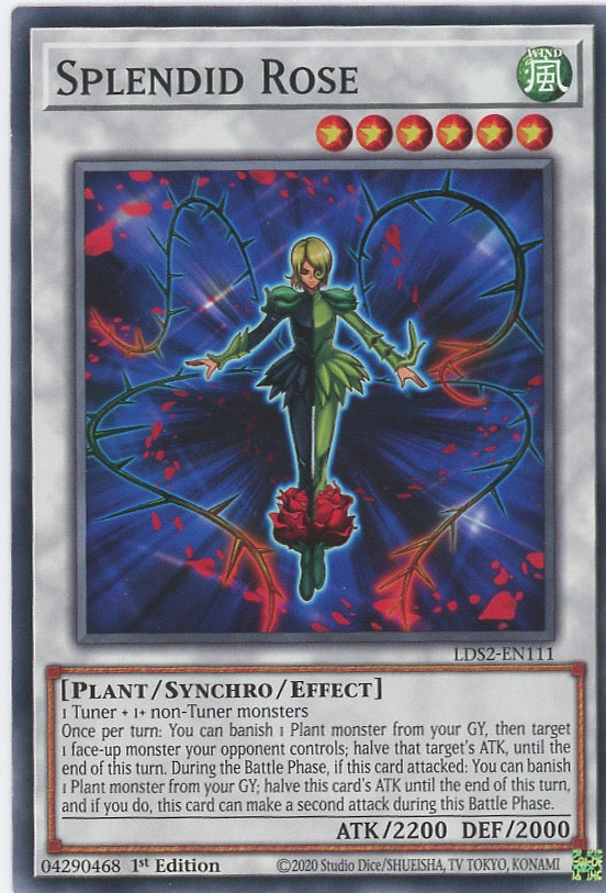 LDS2-EN111 - Splendid Rose - Common - Effect Synchro Monster - Legendary Duelists Season 2