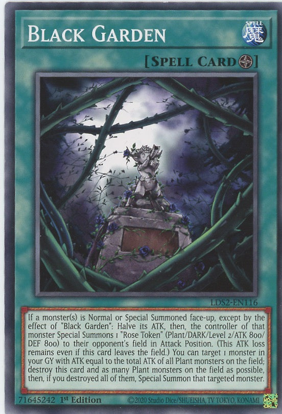 LDS2-EN116 - Black Garden - Common - Field Spell - Legendary Duelists Season 2