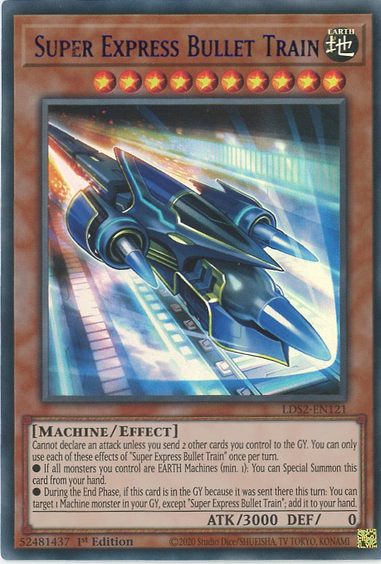 LDS2-EN121 - Super Express Bullet Train - Blue Ultra Rare - Effect Monster - Legendary Duelists Season 2