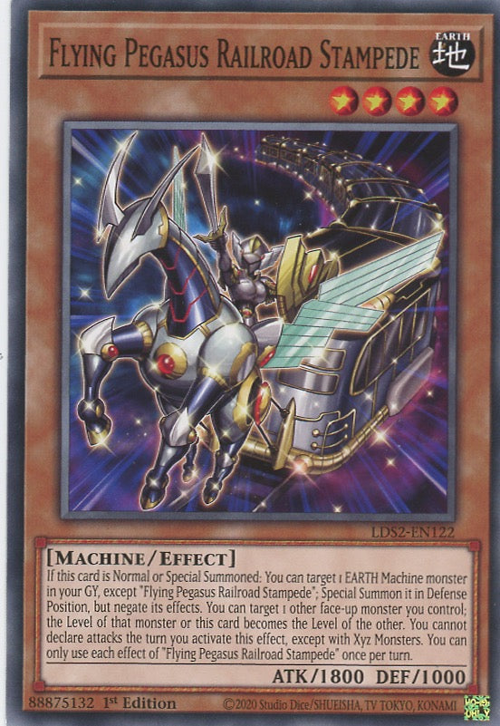 LDS2-EN122 - Flying Pegasus Railroad Stampede - Common - Effect Monster - Legendary Duelists Season 2