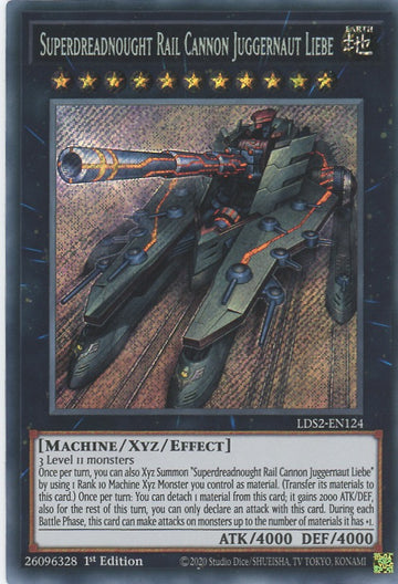 LDS2-EN124 - Superdreadnought Rail Cannon Juggernaut Liebe - Secret Rare - Legendary Duelists: Season 2