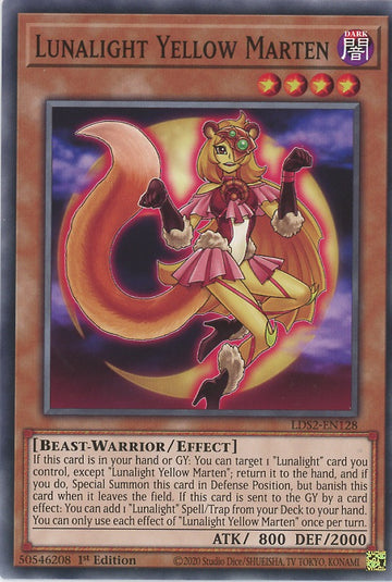 LDS2-EN128 - Lunalight Yellow Marten - Common - Legendary Duelists: Season 2