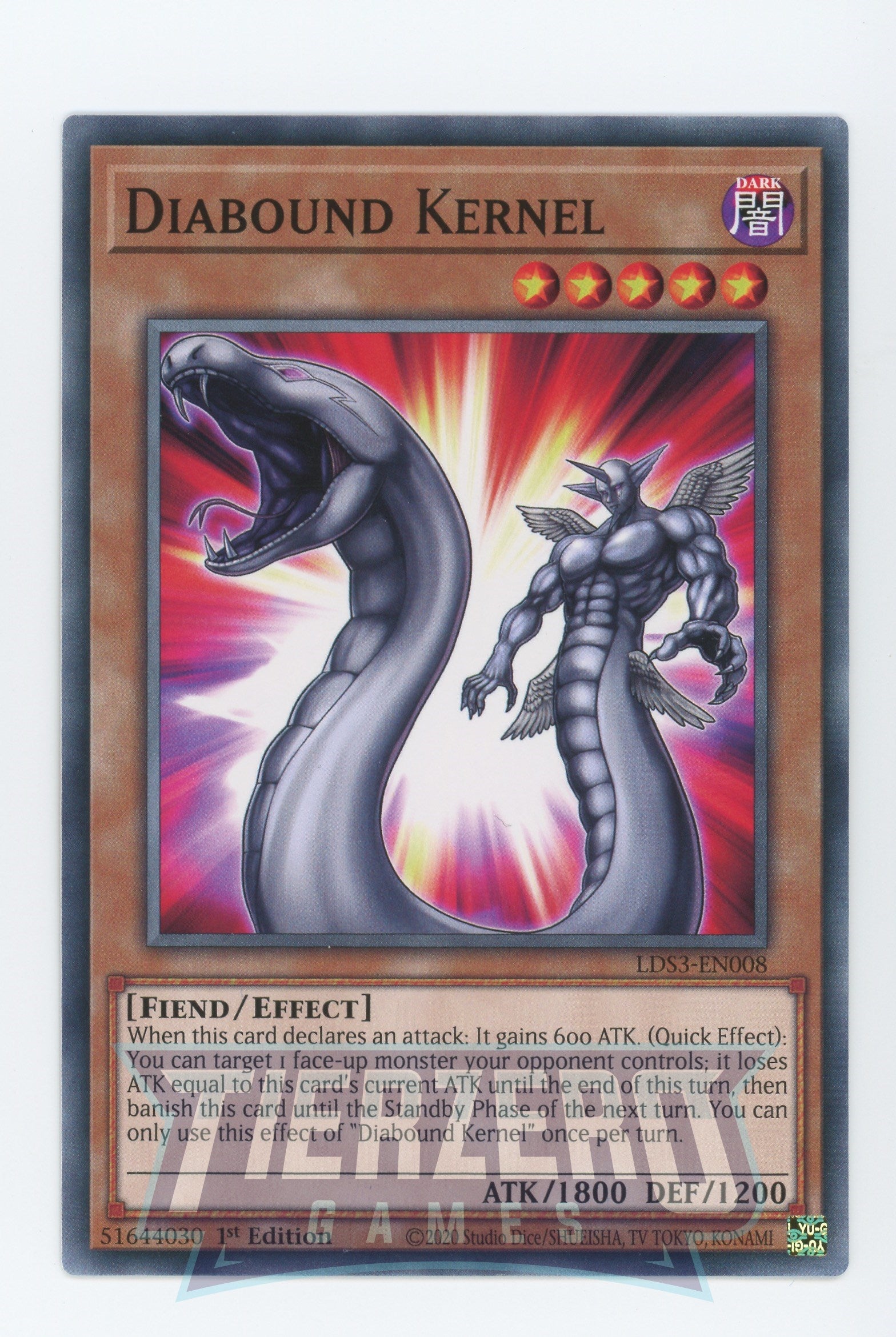 LDS3-EN008 - Diabound Kernel - Common - Effect Monster - Legendary Duelists Season 3