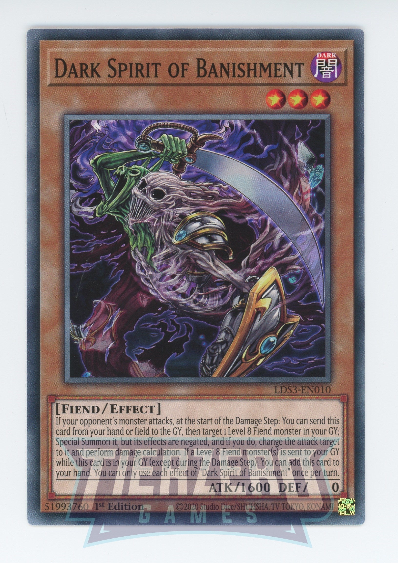 LDS3-EN010 - Dark Spirit of Banishment - Common - Effect Monster - Legendary Duelists Season 3