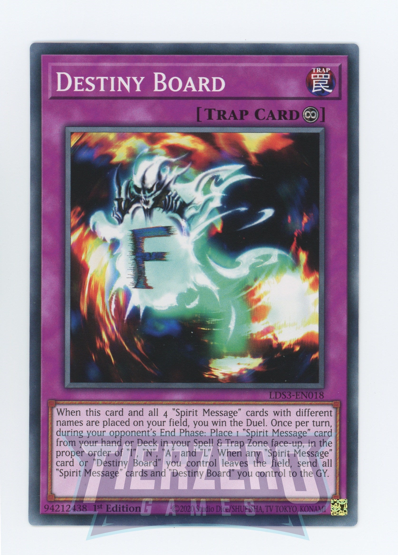 LDS3-EN018 - Destiny Board - Common - Continuous Trap - Legendary Duelists Season 3