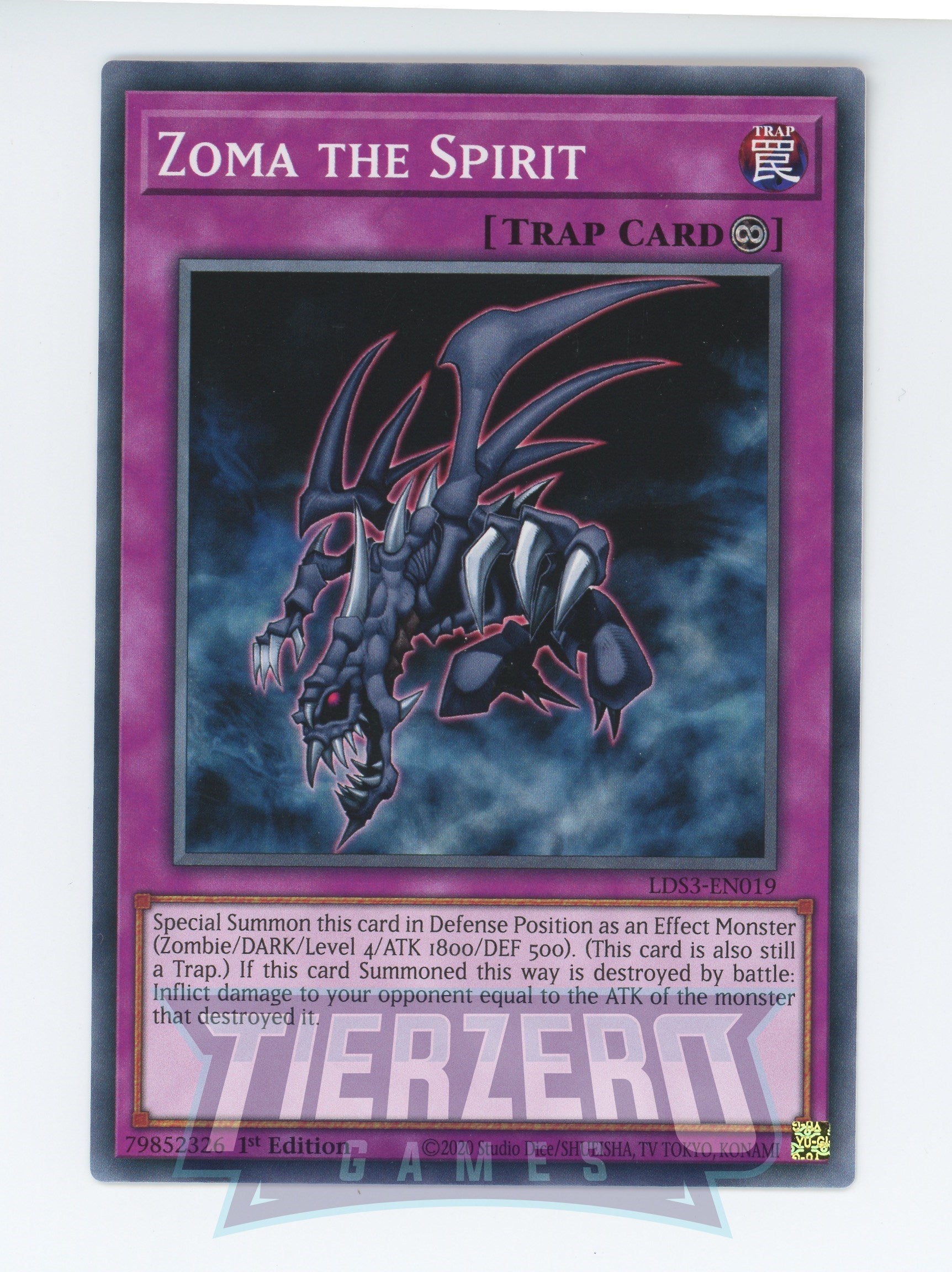 LDS3-EN019 - Zoma the Spirit - Common - Continuous Trap - Legendary Duelists Season 3