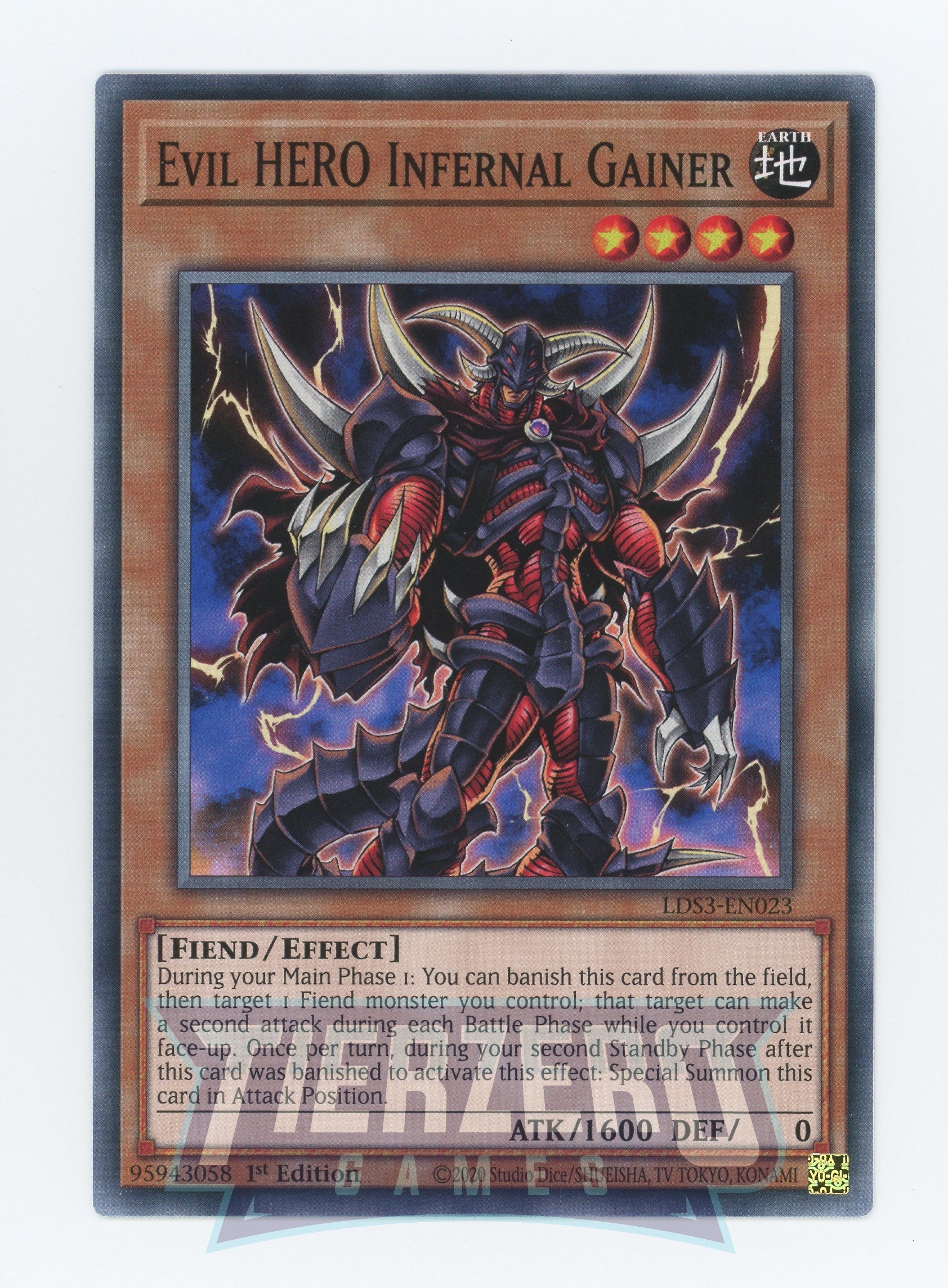 LDS3-EN023 - Evil HERO Infernal Gainer - Common - Effect Monster - Legendary Duelists Season 3