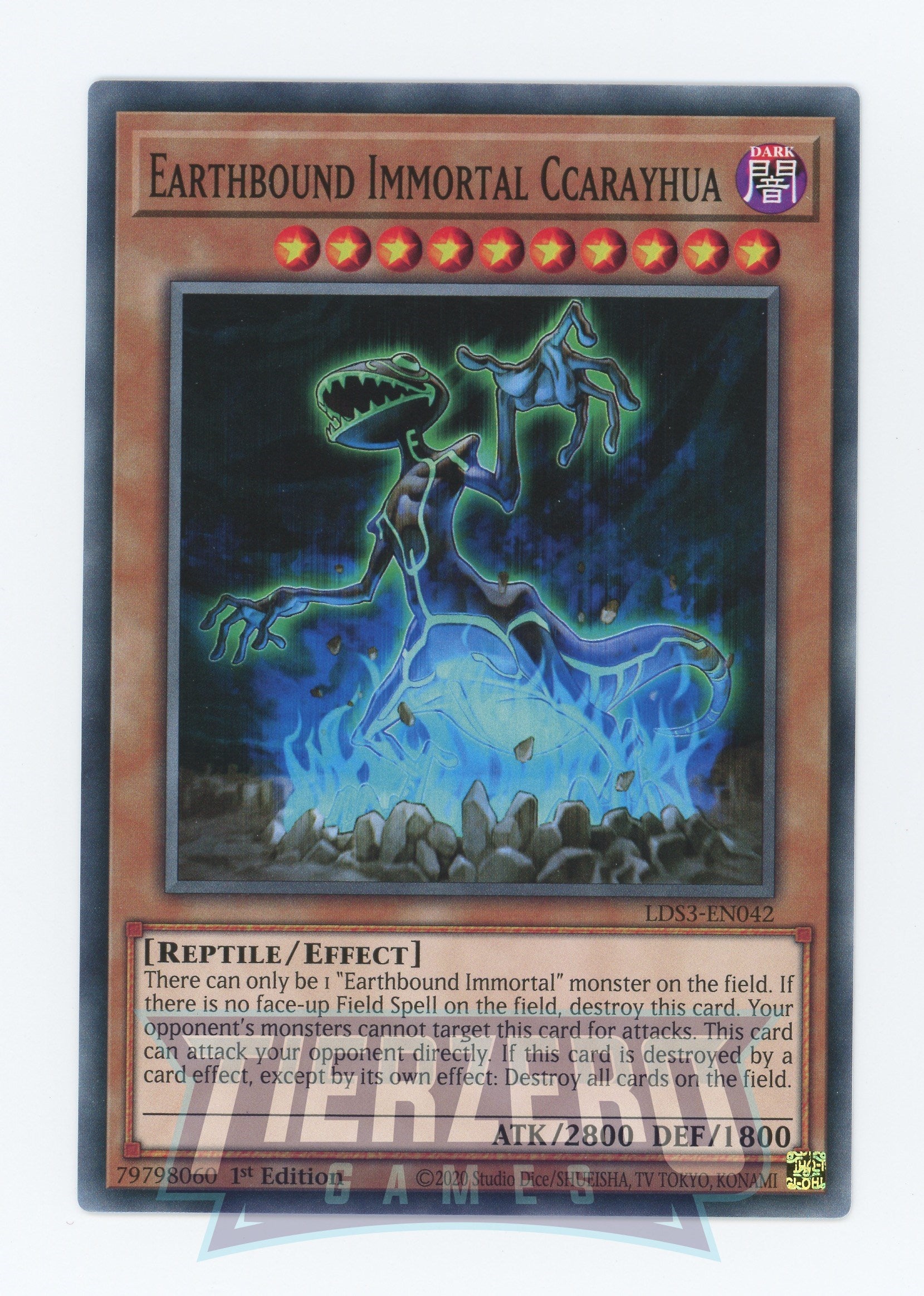 LDS3-EN042 - Earthbound Immortal Ccarayhua - Common - Effect Monster - Legendary Duelists Season 3