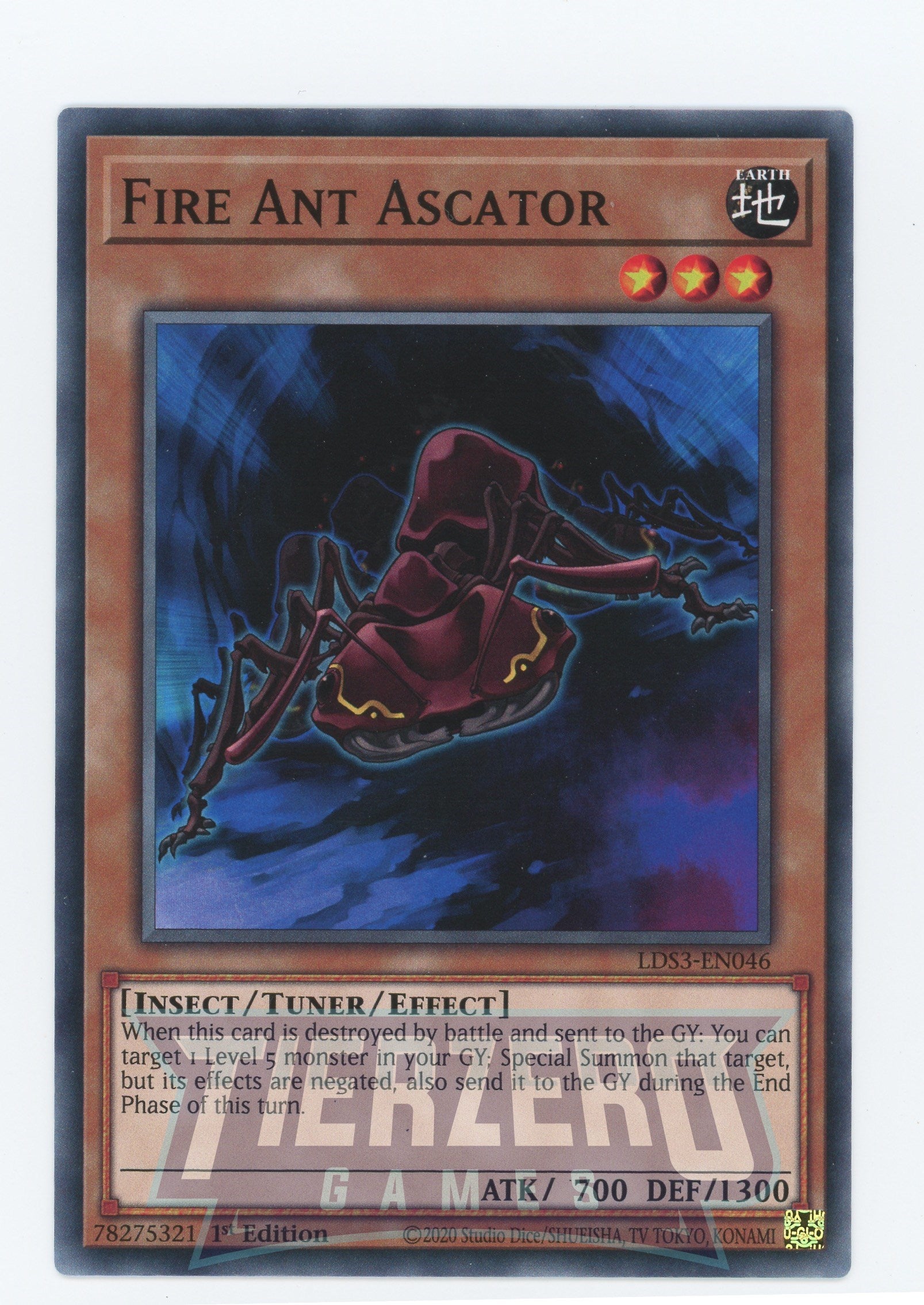 LDS3-EN046 - Fire Ant Ascator - Common - Effect Tuner monster - Legendary Duelists Season 3