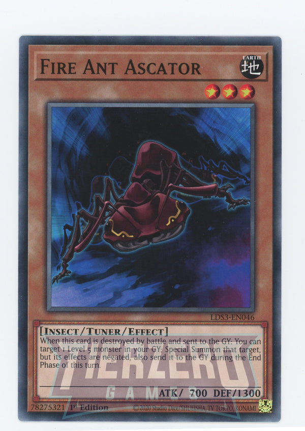 LDS3-EN046 - Fire Ant Ascator - Common - Effect Tuner monster - Legendary Duelists Season 3