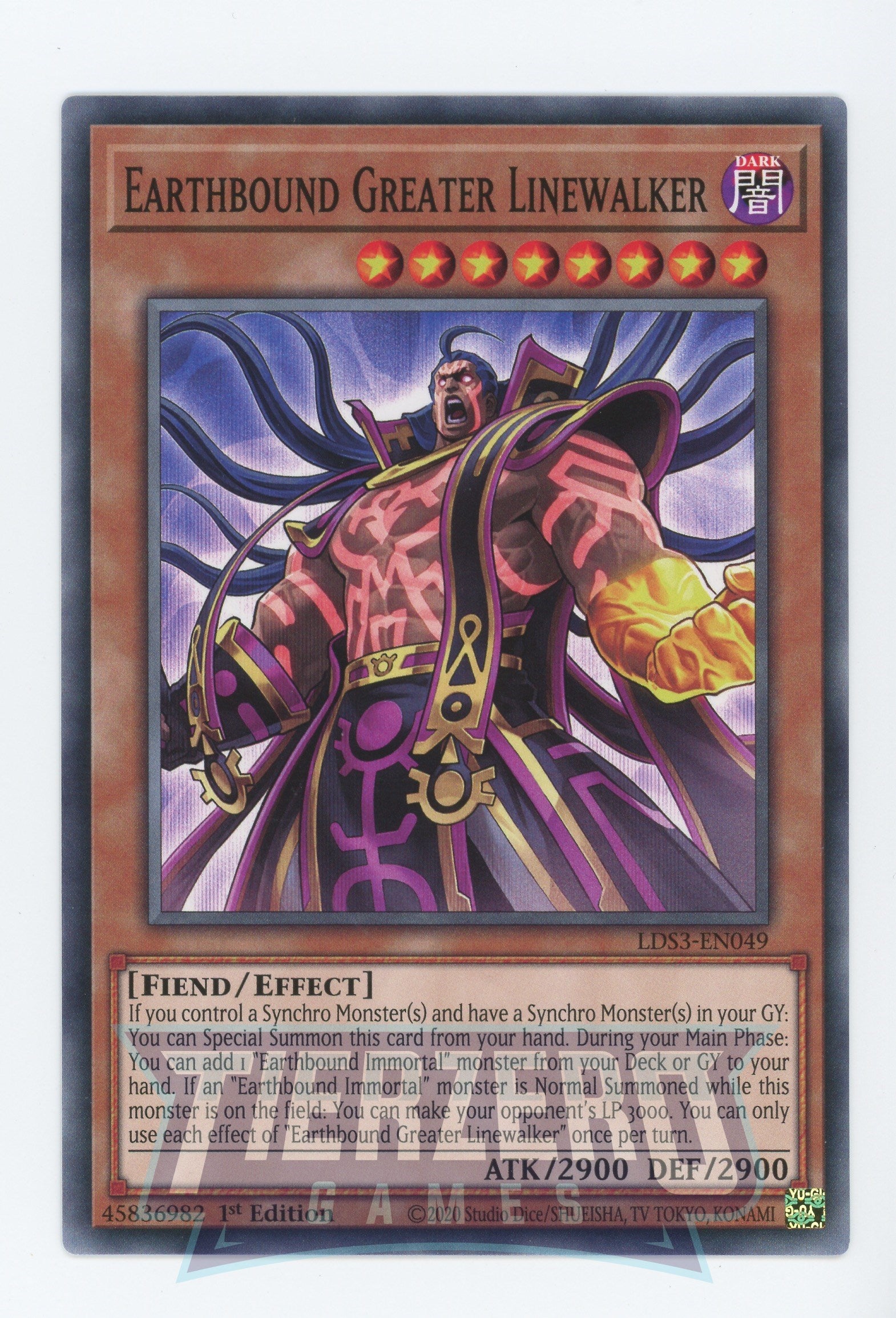 LDS3-EN049 - Earthbound Greater Linewalker - Common - Effect Monster - Legendary Duelists Season 3