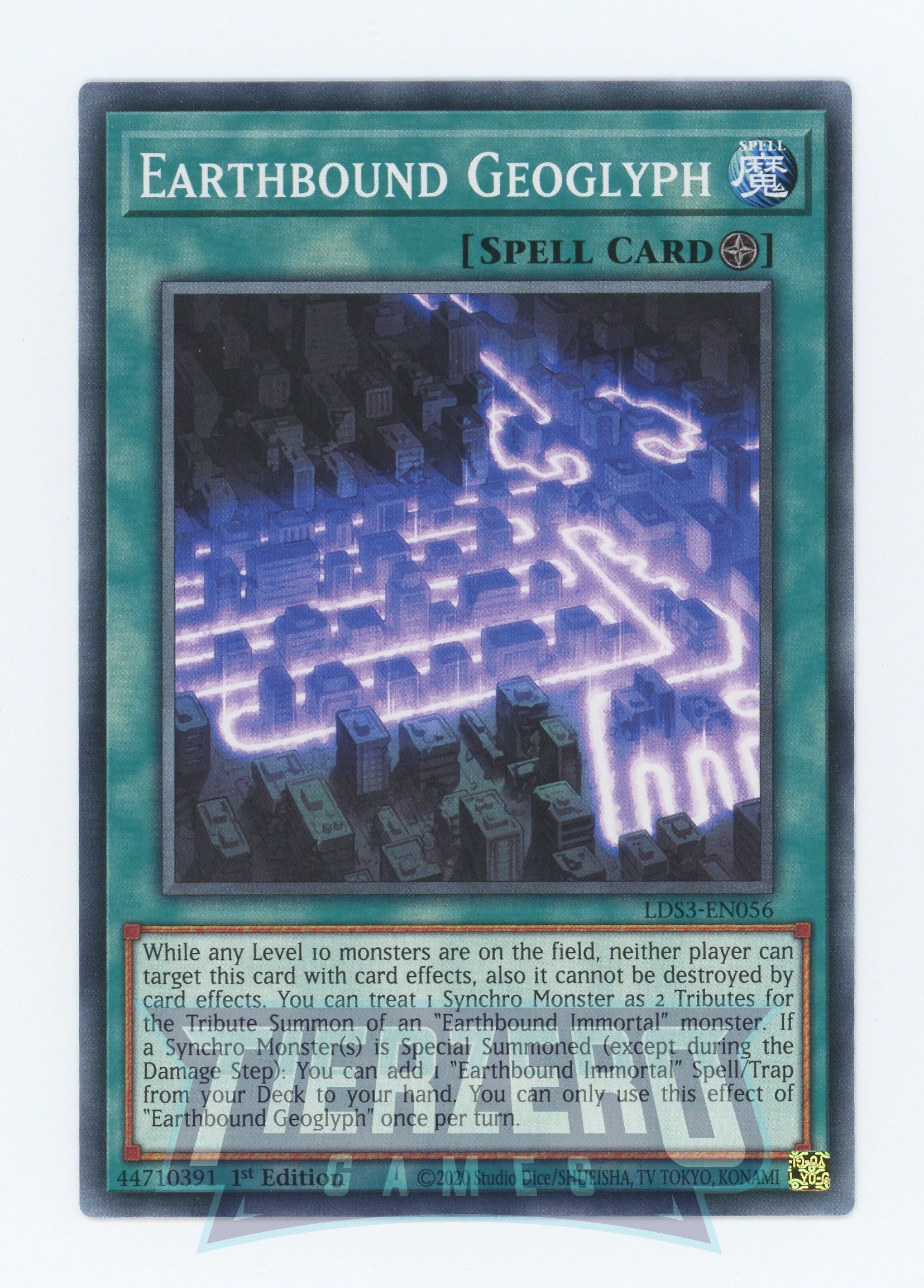 LDS3-EN056 - Earthbound Geoglyph - Common - Field Spell - Legendary Duelists Season 3