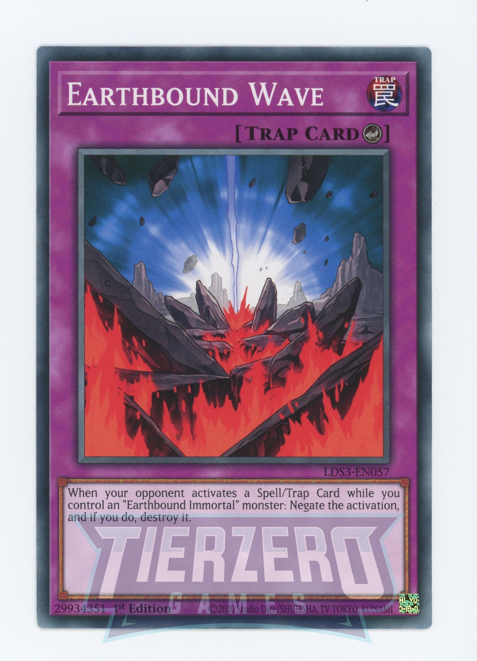 LDS3-EN057 - Earthbound Wave - Common - Counter Trap - Legendary Duelists Season 3