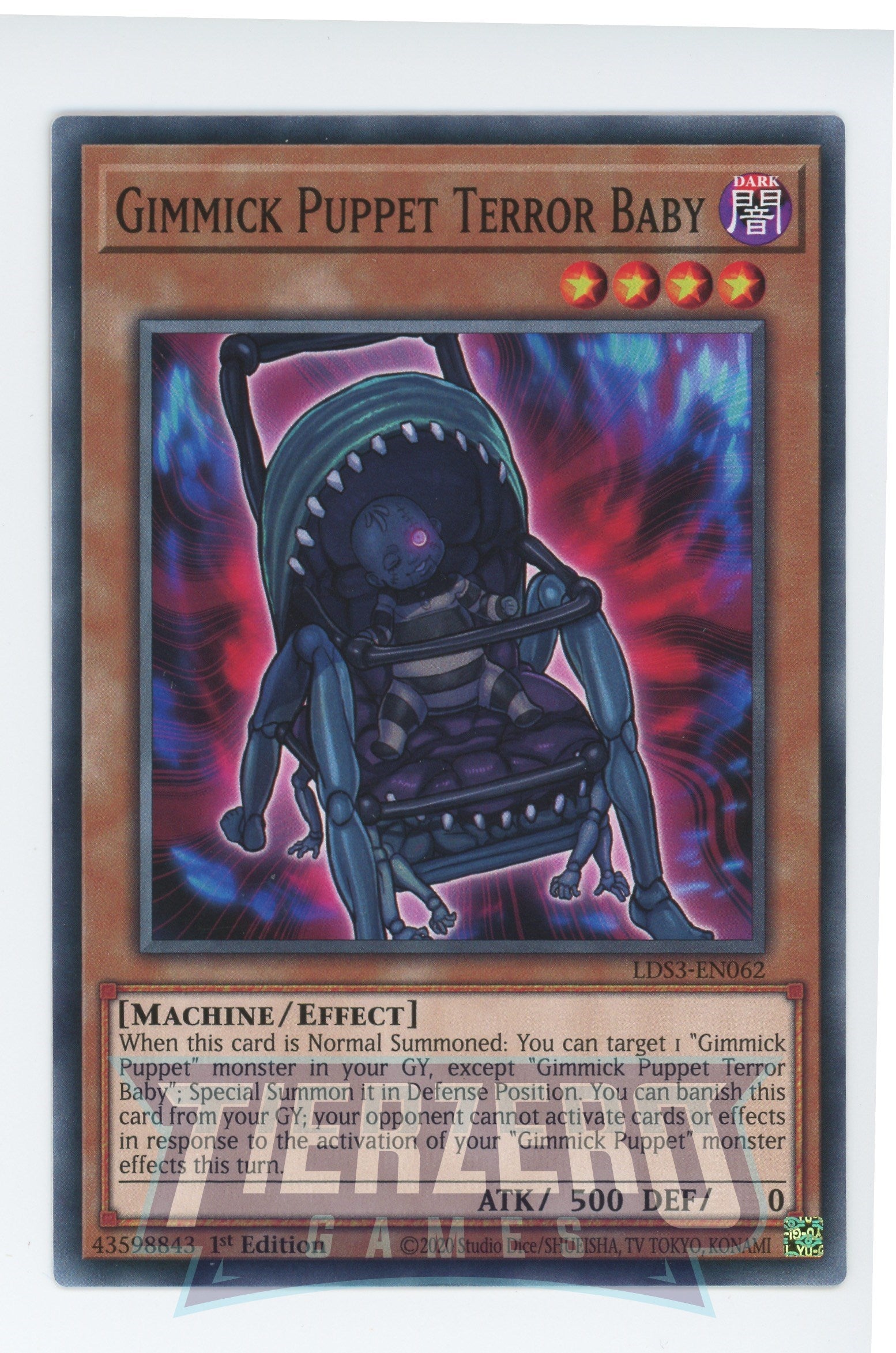 LDS3-EN062 - Gimmick Puppet Terror Baby - Common - Effect Monster - Legendary Duelists Season 3