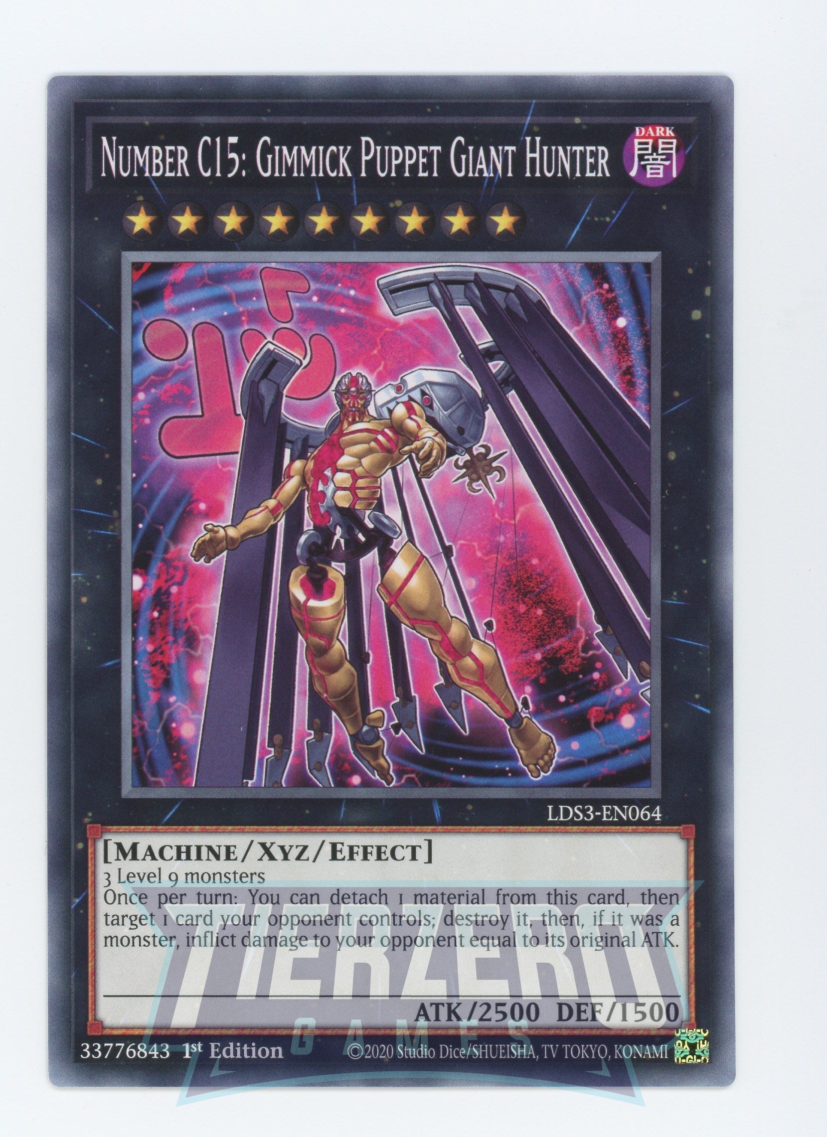 LDS3-EN064 - Number C15: Gimmick Puppet Giant Hunter - Common - Effect Xyz Monster - Legendary Duelists Season 3