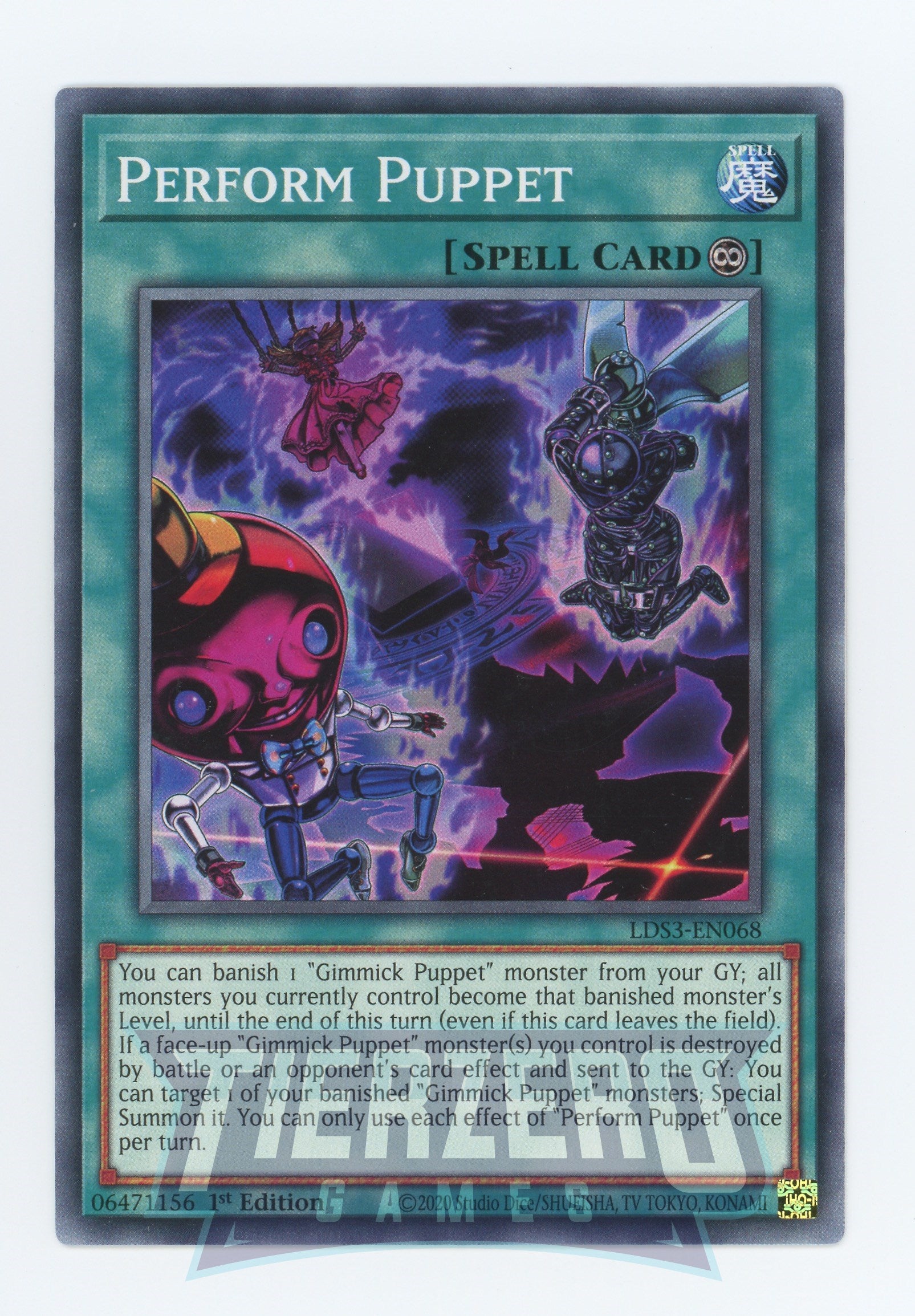 LDS3-EN068 - Perform Puppet - Common - Continuous Spell - Legendary Duelists Season 3