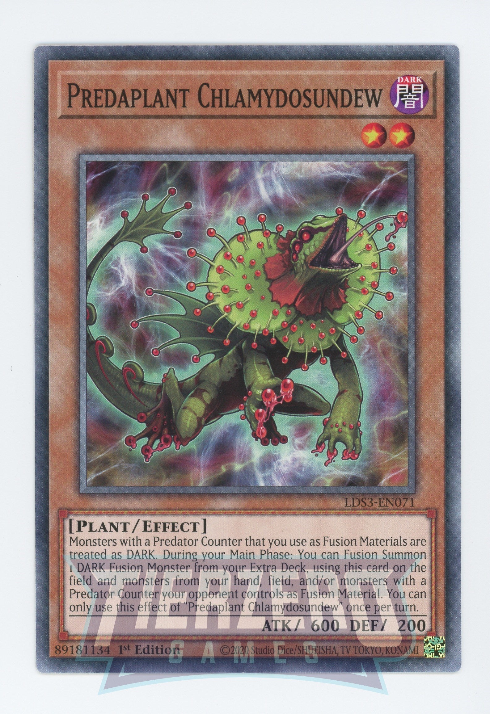 LDS3-EN071 - Predaplant Chlamydosundew - Common - Effect Monster - Legendary Duelists Season 3