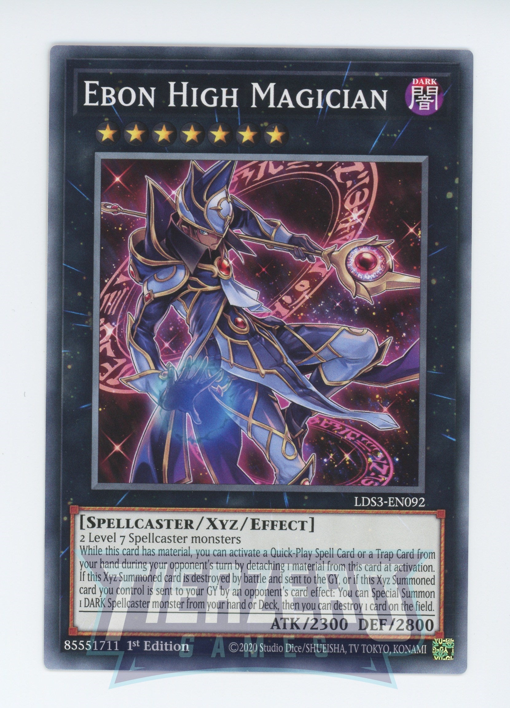 LDS3-EN092 - Ebon High Magician - Common - Effect Xyz Monster - Legendary Duelists Season 3