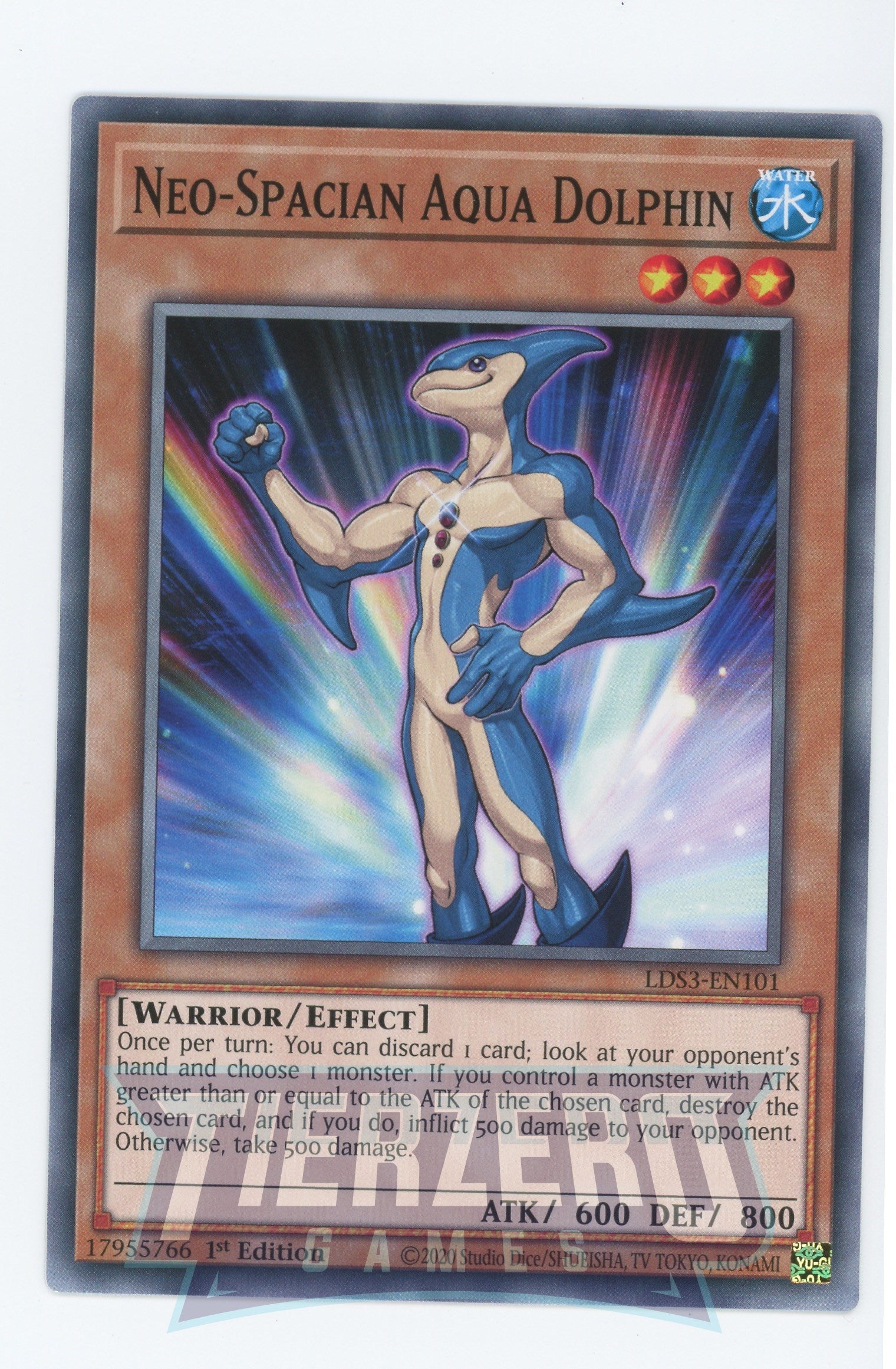 LDS3-EN101 - Neo-Spacian Aqua Dolphin - Common - Effect Monster - Legendary Duelists Season 3