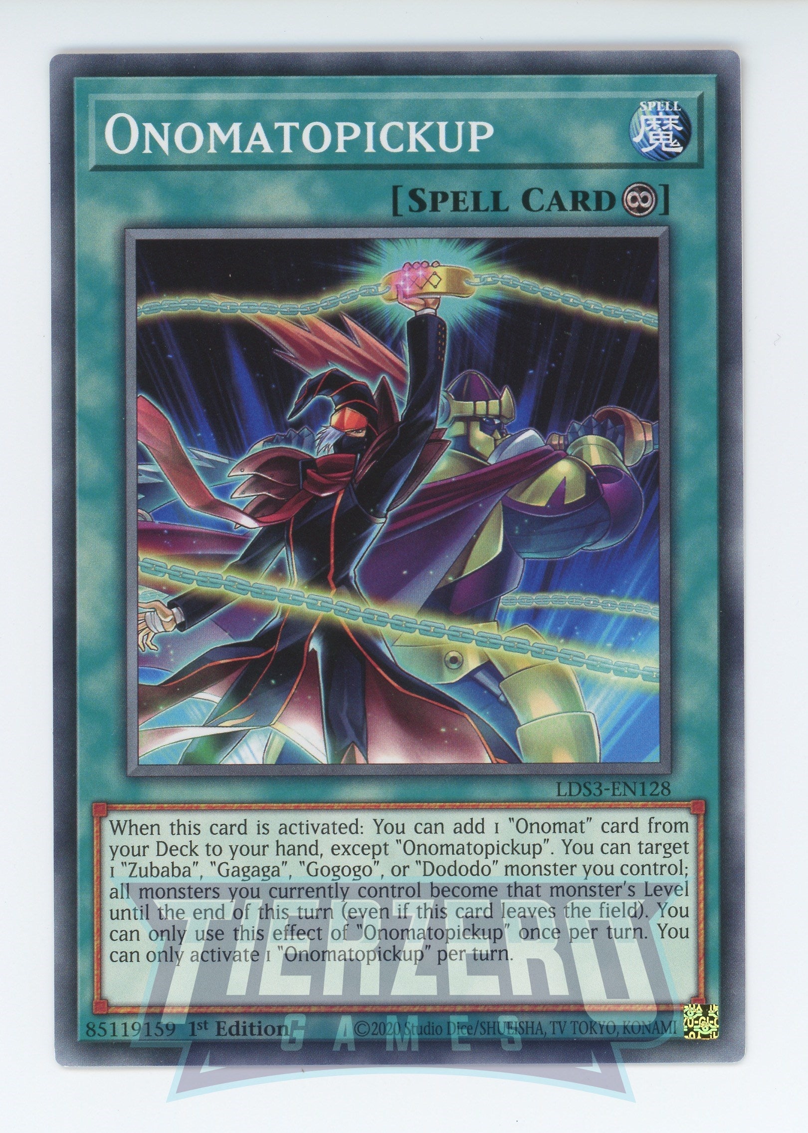 LDS3-EN128 - Onomatopickup - Common - Continuous Spell - Legendary Duelists Season 3