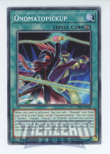 LDS3-EN128 - Onomatopickup - Common - Legendary Duelists: Season 3