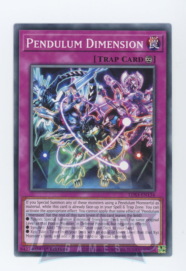 LDS3-EN134 - Pendulum Dimension - Common - Continuous Trap - Legendary Duelists Season 3
