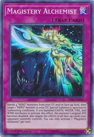 LED6-EN016 - Magistery Alchemist - Super Rare - Normal Trap - Legendary Duelists 6 Magical Hero