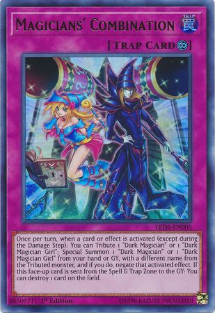 LED6-EN005 - Magicians' Combination - Ultra Rare - Continuous Trap - Legendary Duelists 6 Magical Hero