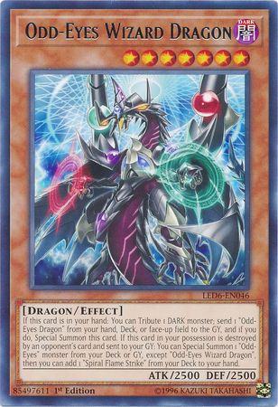LED6-EN046 - Odd-Eyes Wizard Dragon - Rare - Legendary Duelists: Magical Hero