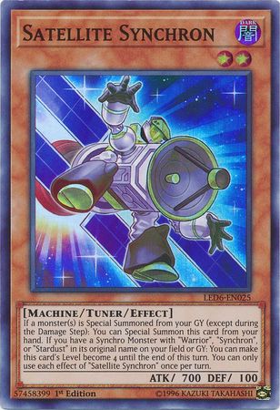 LED6-EN025 - Satellite Synchron - Super Rare - Effect Tuner monster - Legendary Duelists 6 Magical Hero