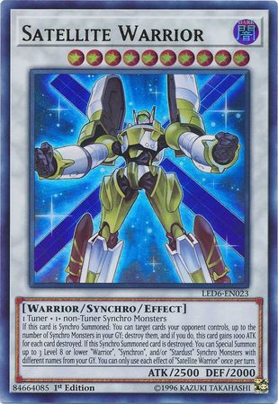 LED6-EN023 - Satellite Warrior - Ultra Rare - Effect Synchro Monster - Legendary Duelists 6 Magical Hero