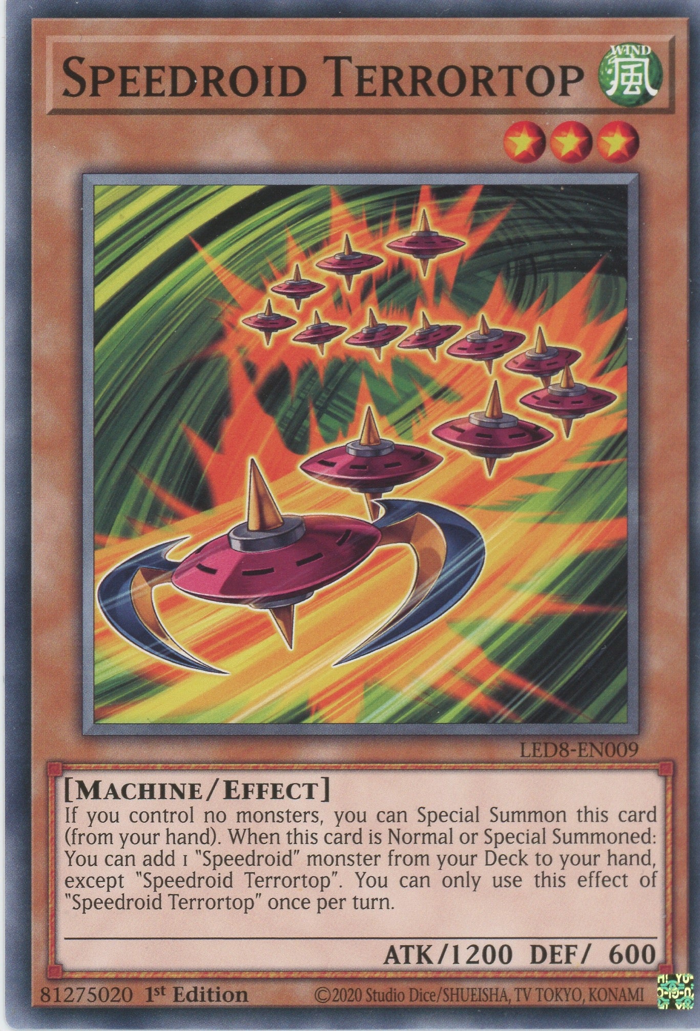 LED8-EN009 - Speedroid Terrortop - Common - Effect Monster - Legendary Duelists 8 Synchro Storm