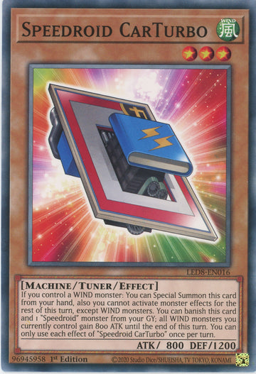 LED8-EN016 - Speedroid CarTurbo - Common - Legendary Duelists: Synchro Storm